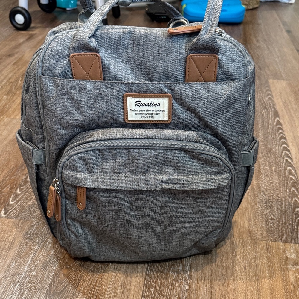 Rawlings Gray and Tan Baby Bag
